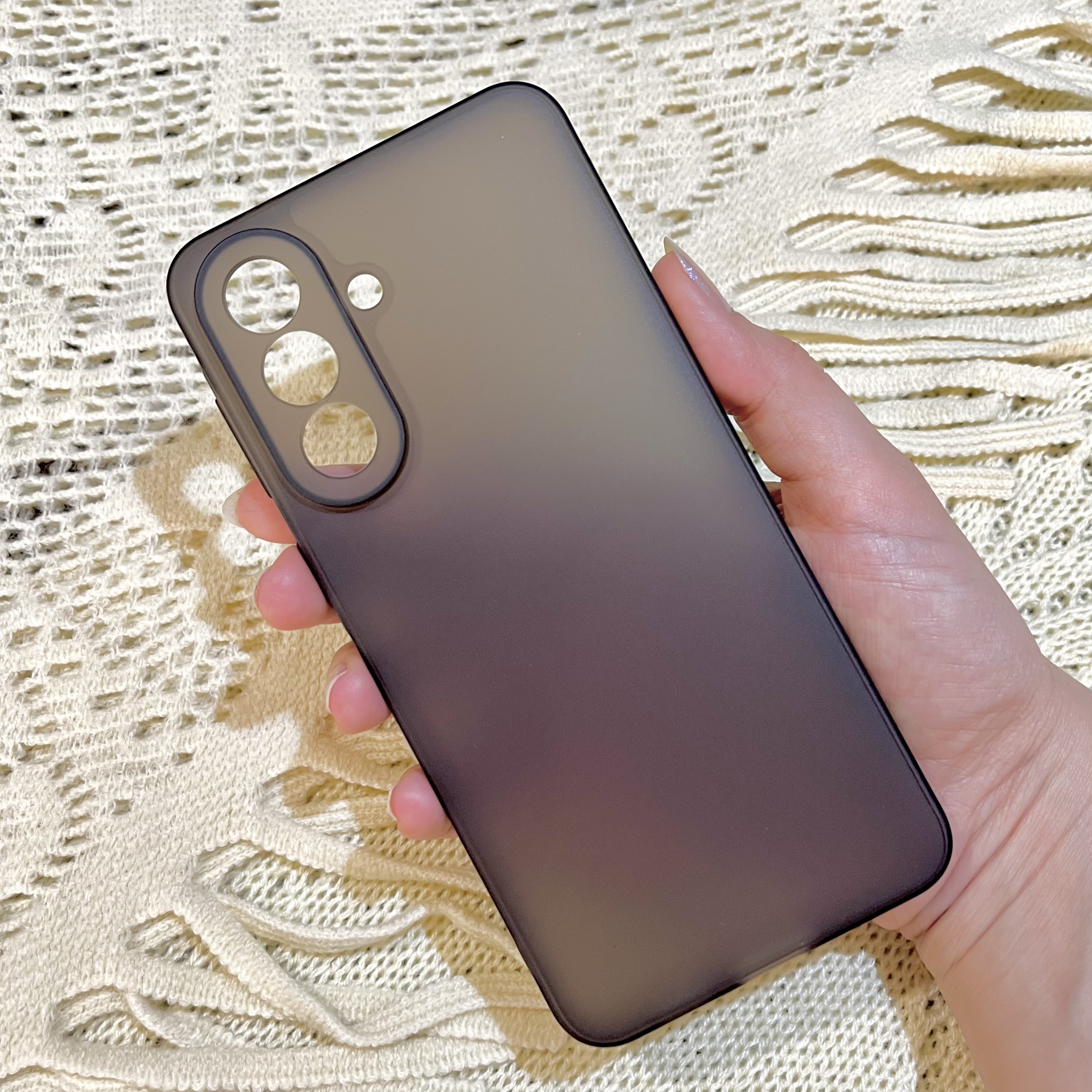 قاب مات ژله ای Ultra Thin محافظ لنزدار سامسونگ گلکسی A57 مشکی