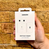 شارژر اصلی گوشی سامسونگ NFC دار تک پورت 25W وات Type-C سه پین ویتنام EP-T2510 سوپر فست شارژ رنگ سفید