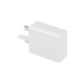 شارژر اصلی گوشی سامسونگ NFC دار تک پورت 25W وات Type-C سه پین ویتنام EP-T2510 سوپر فست شارژ رنگ سفید