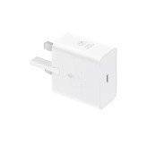 شارژر اصلی گوشی سامسونگ NFC دار تک پورت 25W وات Type-C سه پین ویتنام EP-T2510 سوپر فست شارژ رنگ سفید