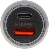 شارژر فندکی خودرو فست شارژ FIRSTYOU F065 دو پورت USB-A و Type-C با PD و QC3.0