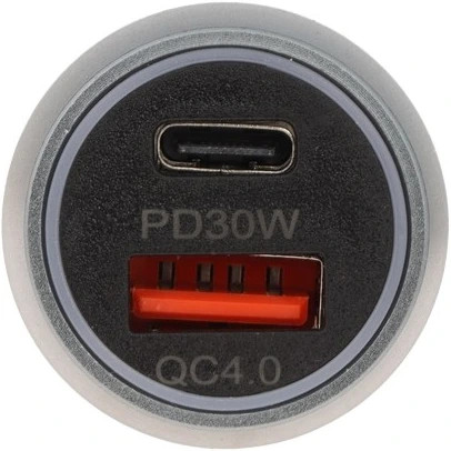 شارژر فندکی خودرو فست شارژ FIRSTYOU F065 دو پورت USB-A و Type-C با PD و QC3.0