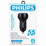 شارژر فندکی خودرو Philips PH100 دو پورت QC4.0 + PD 30W با توان 55W